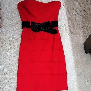 Body Central red sleeveles size 10 dress
